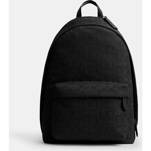 Coach Men's Hall Backpack In Signature Jacquard - black - One Size
