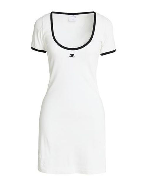 Courrèges Woman Mini dress White Size M Cotton