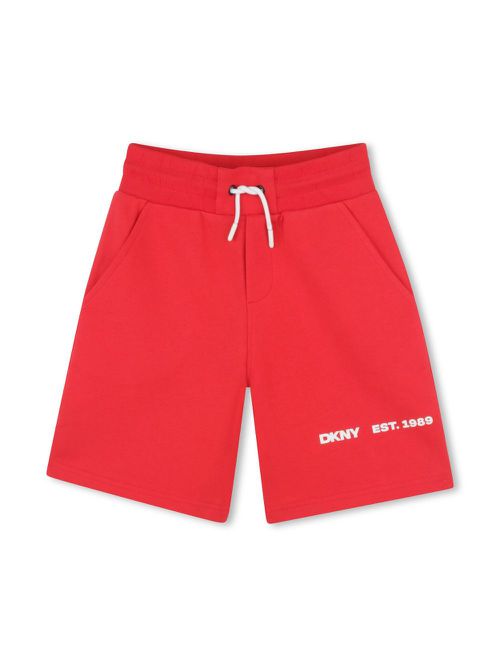 Logo-print drawstring shorts - Red