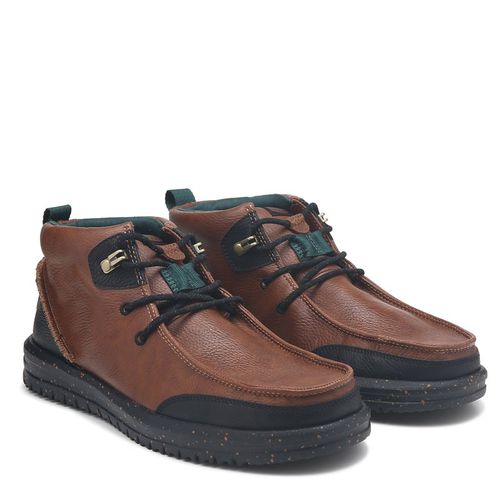 Men's Bradely Chukka Classic Casual Boots (Brown/Black)