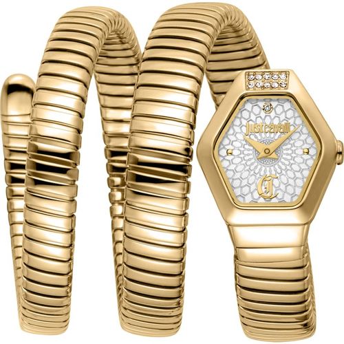 Just Cavalli Womens Snake 316L Stainless Steel Watch - Gold - One