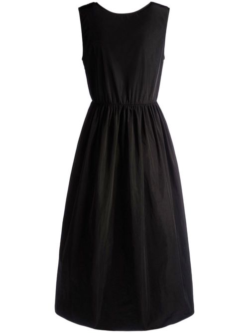 Duchess sleeveless midi dress - Black
