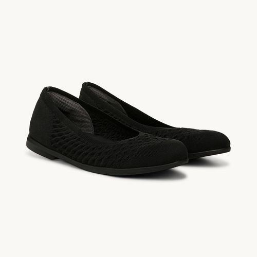 For Khloe Slip On Shoes Black Cable Knit