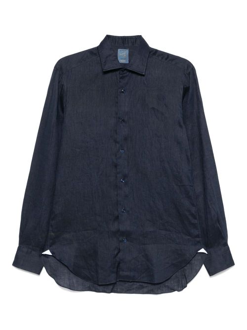 Barba linen shirt - Blue