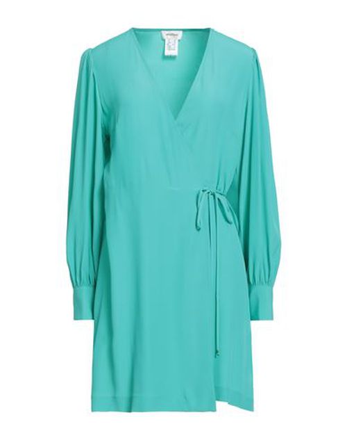 Woman Mini dress Turquoise Size 4 Acetate, Silk