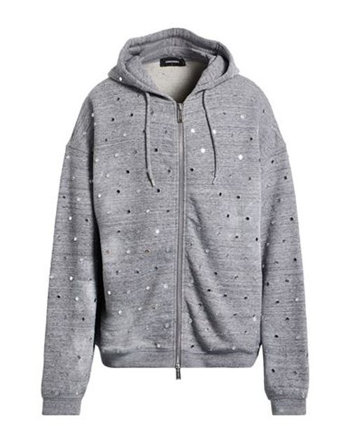 Man Sweatshirt Grey Size XS Cotton, Aluminum