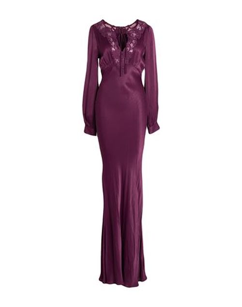 Woman Maxi dress Purple Size 10 Viscose