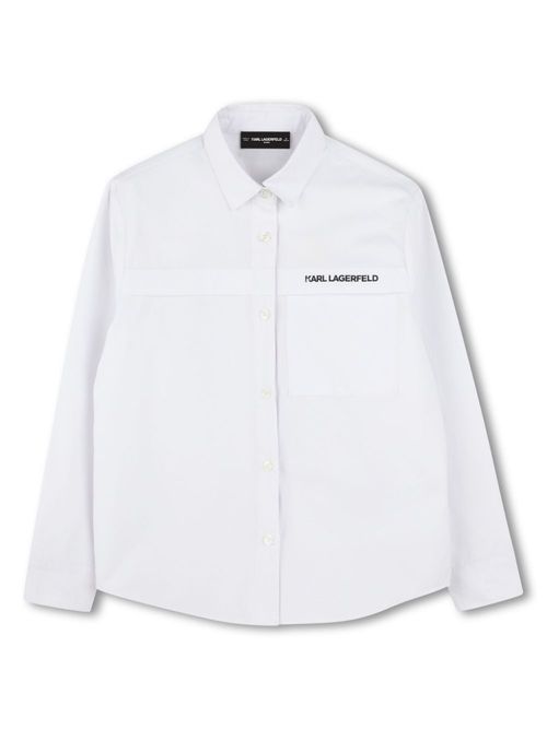 Logo-print shirt - White