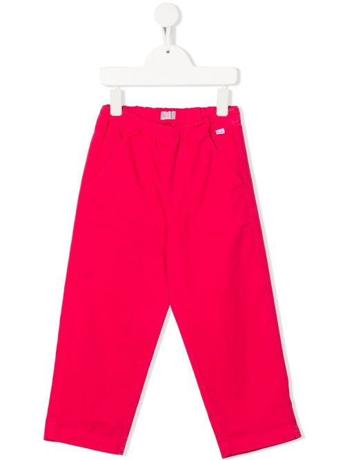 Straight-leg cotton trousers - Pink