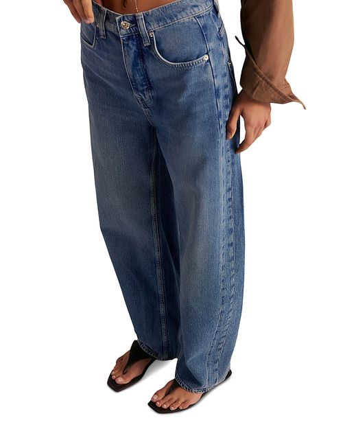 Truro High Rise Baggy Puddle Jeans in Water Stone