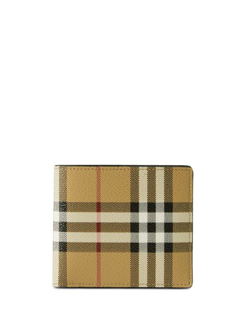 Vintage Check bifold leather wallet - Neutrals