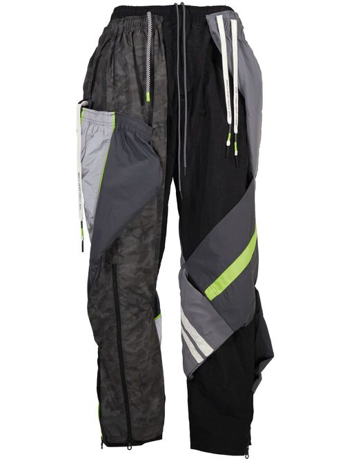 Deconstructed cargo joggers - Black