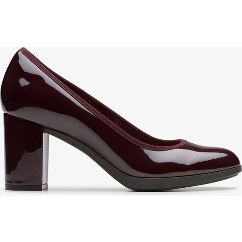 Clarks Womens Bayla Carly Merlot Shoes - Red