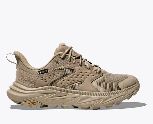 HOKA Women's Anacapa 2 Low GTX Shoes in Raw Linen/Oat Milk