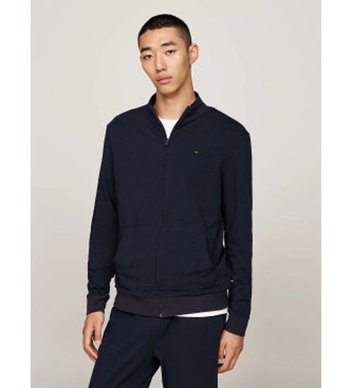 Tommy Hilfiger for man. UM0UM03365 Navy zip-up sweatshirt (XL), Homewear, Cotton