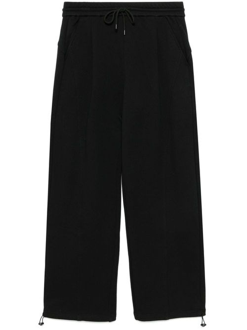 Straight-leg track pants - Black