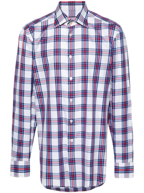 Checked Cotton Shirt — White