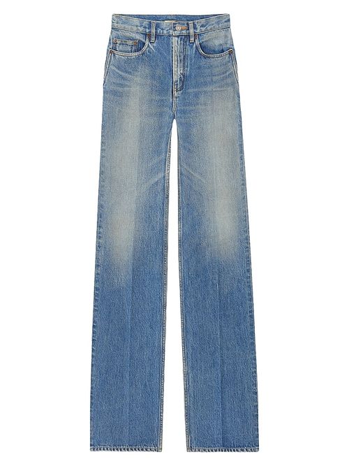Women's Yves Flared Jeans in Denim - Midi Blue