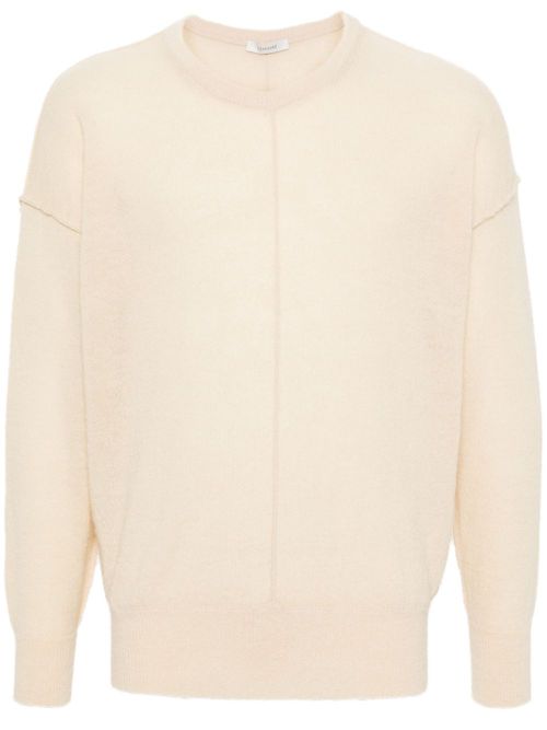 Seam-detail knit jumper - Neutrals