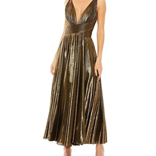 mac duggal green embellished mesh sleeveless scoop neck midi dress Mac Duggal Wedding Guest Green Embellished Mesh Sleeveless Scoop Neck Midi Dress Nude Sage Size US 6