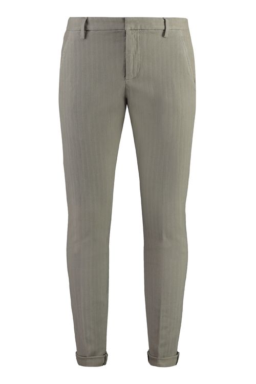 Gaubert Cotton Chino Trousers with Roll-Up Ankle Cuffs