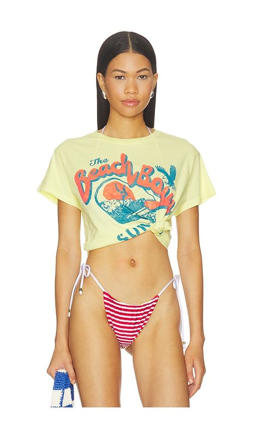 DAYDREAMER The Beach Boys Surf Jam Solo Tee in Yellow. XS. Also in S, M