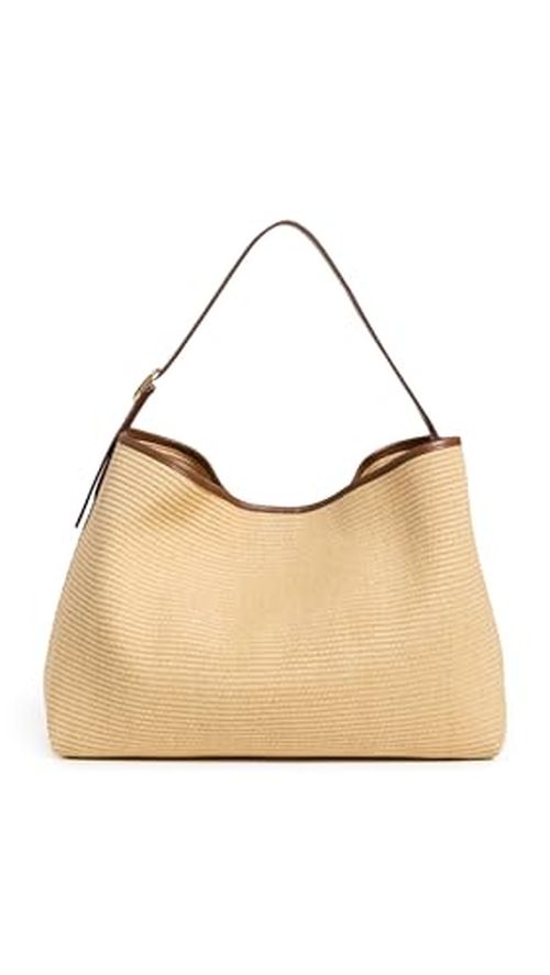 Vince Women's Raffia Vivian Hobo Bag, Natural, One Size