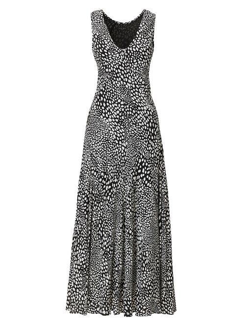 Women's Sinead Printed Maxi Dress - Black Leopard