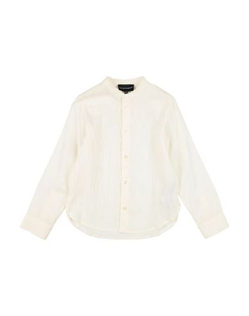 Kid Boy Shirt Cream Size 12 Cotton