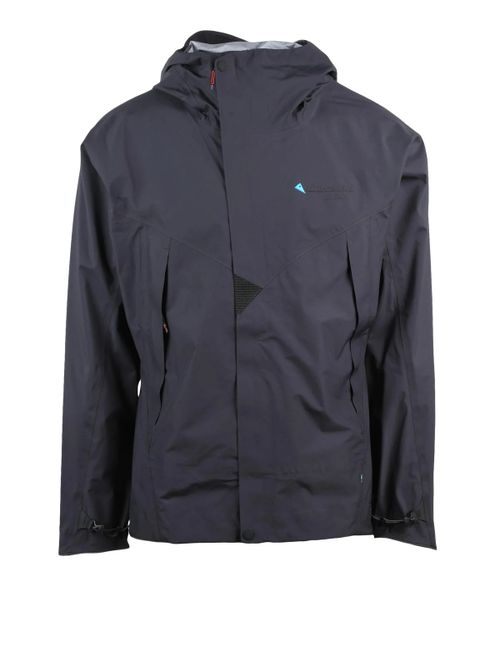 Black Water-Resistant Polyamide Windbreaker Jacket