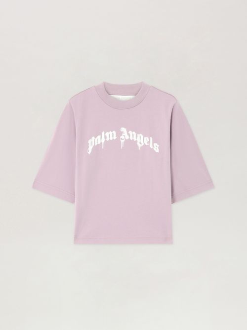 Curved Logo Boxy T-shirt - Woman T