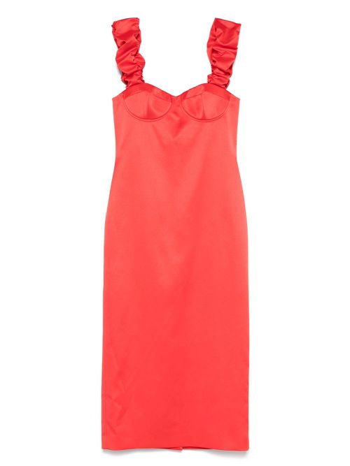 MOSCHINO JEANS stretch-design midi dress - Red