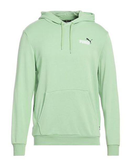 Man Sweatshirt Light green Size S Cotton, Polyester