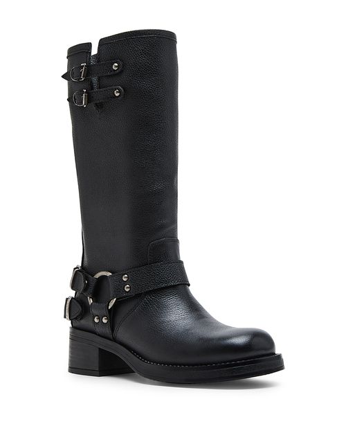 Women's Astor Multi Buckle Tall Block Heel Boots