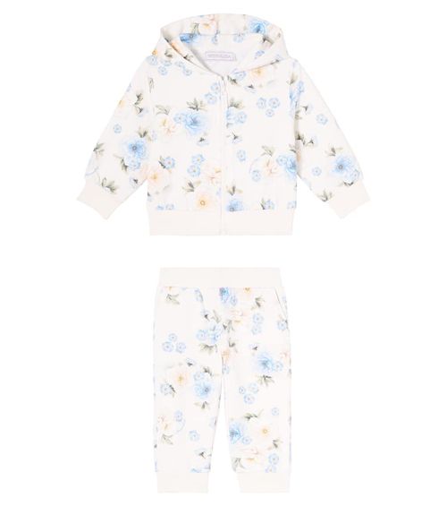 Baby floral hoodie and sweatpants set