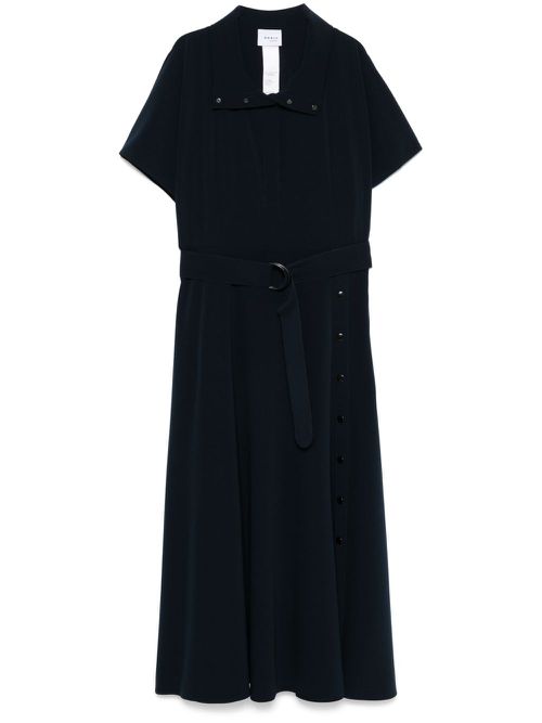 Short-sleeve midi dress - Blue