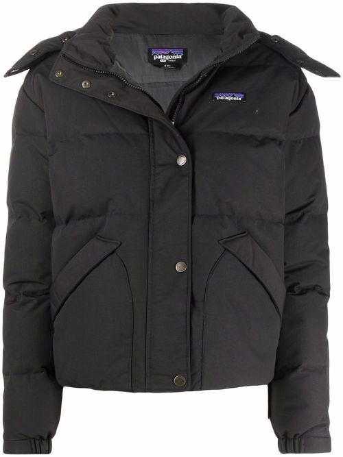 Padded logo jacket - Black