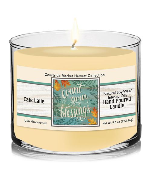 Harvest Collection Count Your Blessings Cafe Latte Soy Wax Candle