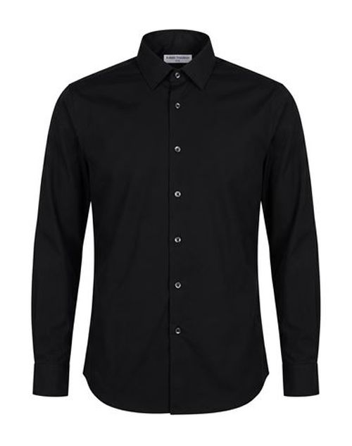 Man Shirt Charcoal Size 17 ½ Cotton, Polyamide, Elastane