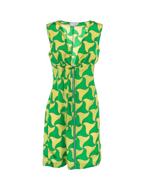 Wavy Triangle Print Dress
