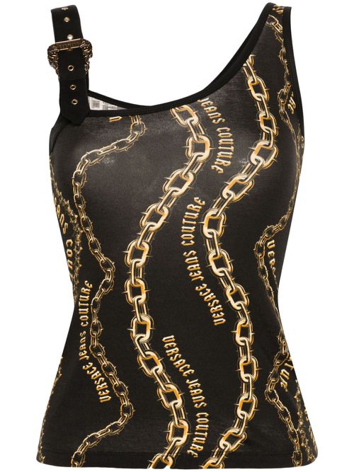 Logo-chain tank top - Black