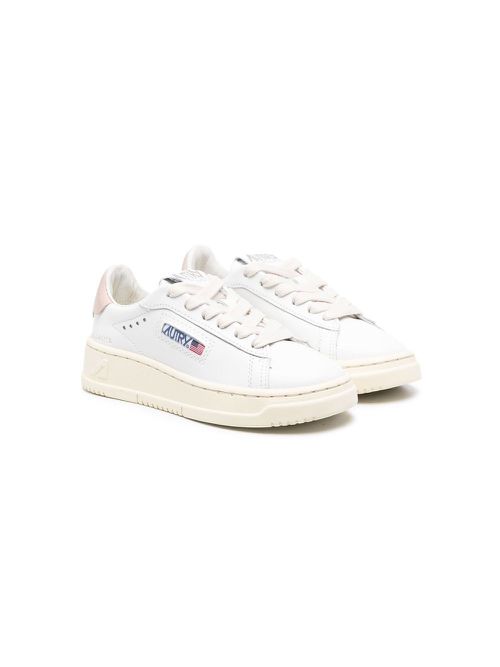 Logo-patch low-top sneakers - White