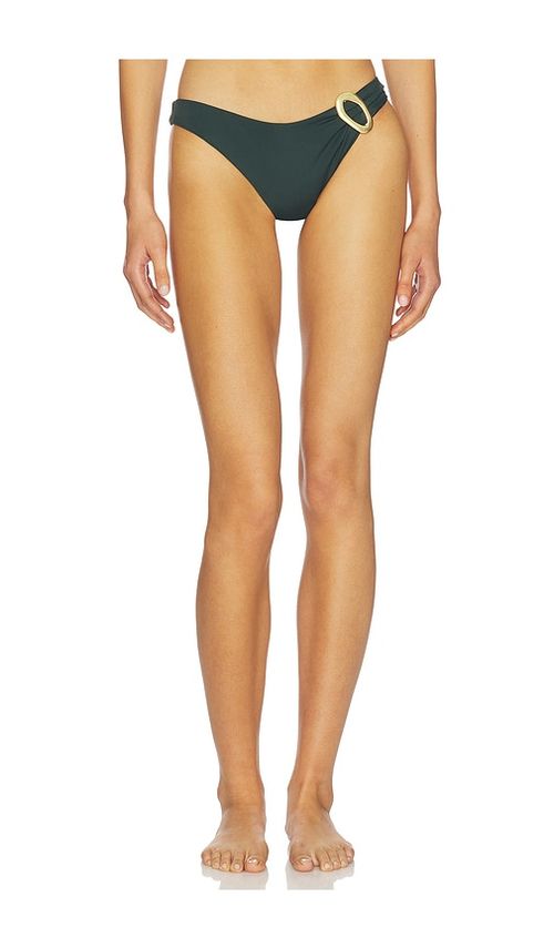 Away That Day Cabo Verde Bikini Bottom in Dark Green. - S also in XS, M