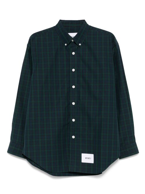 WTAPS plaid-check shirt - Green