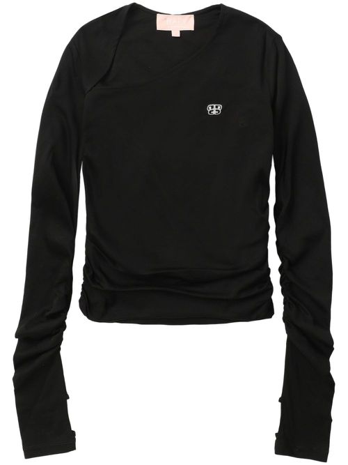 Asymmetric T-shirt - Black