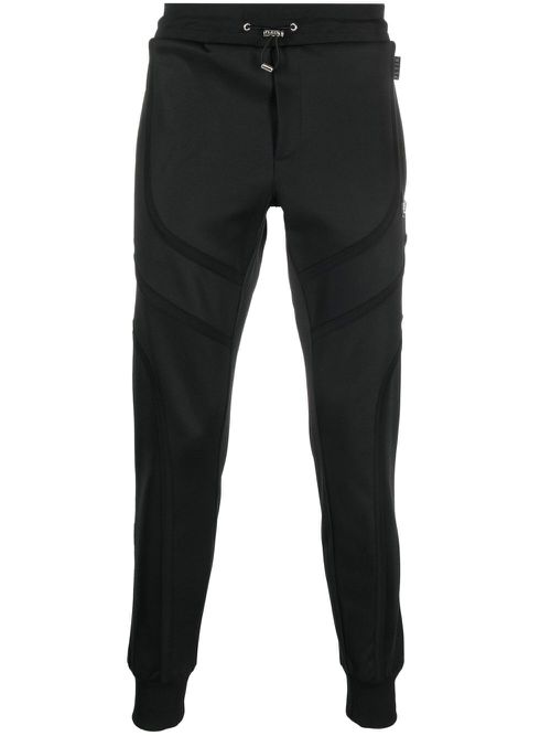 Basic drawstring track pants - Black