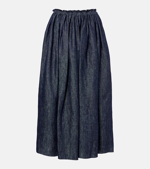 Eloran linen midi skirt