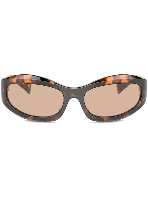 Oversize-frame sunglasses - Brown