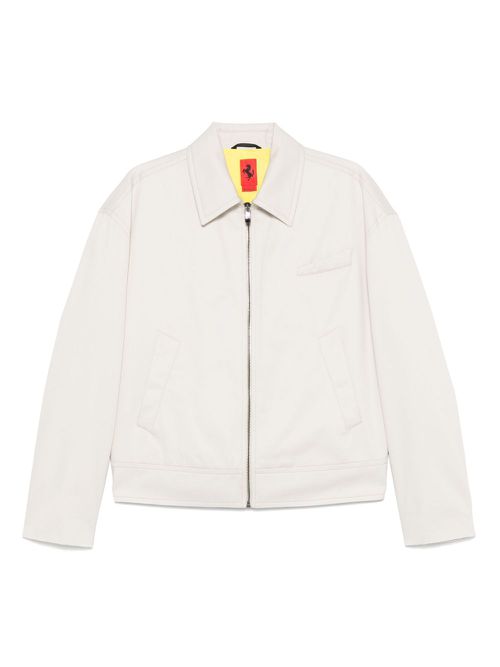 Ferrari cotton gabardine bomber jacket - Neutrals