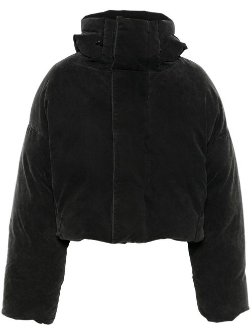 Hooded puffer jacket - Black
